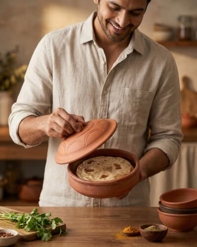 Revathi Kumarasamy enjoying cookware